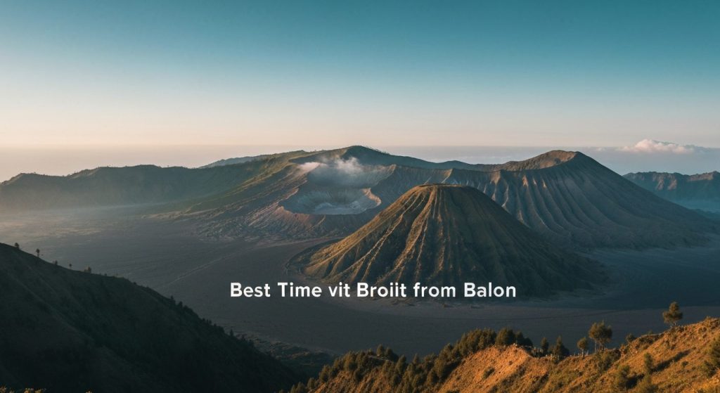 best time to visit bromo from bali — Photorealistic editorial travel photograph relevant to: An independent planning gui